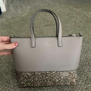 Kate spade new york ina greta court glitter cross body hand bag